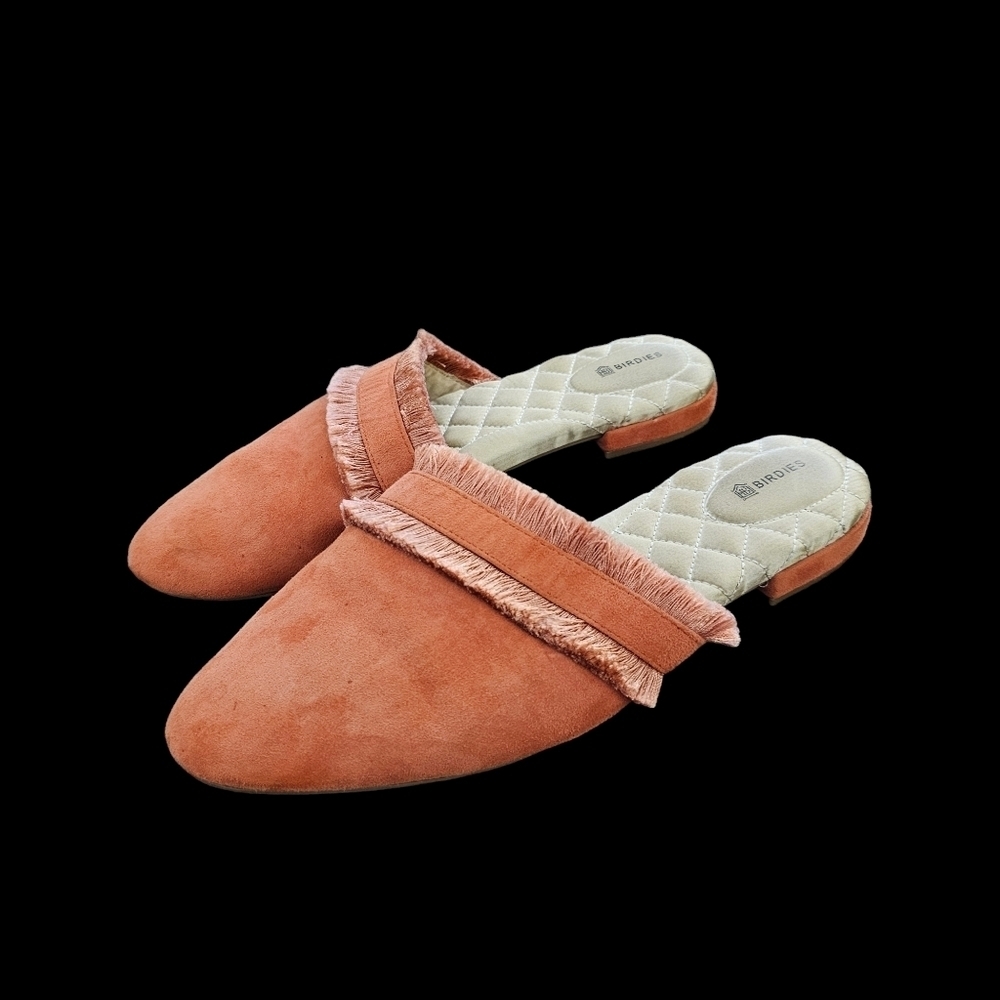 Birdies The Ani - Coral Mules in Suede - Picture 3 of 12